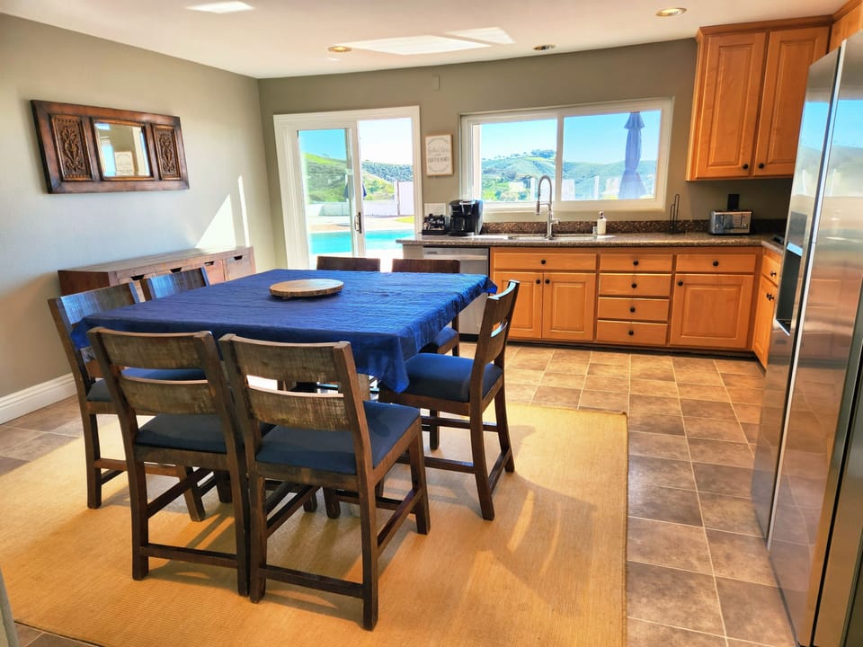 Kitchen with lots of supplies