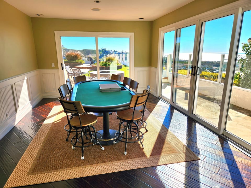 Game Room with Ocean View & TV