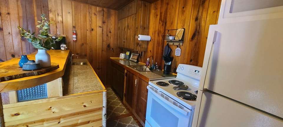 Stove, Refrigerator, Coffee Maker, Microwave, Pizza Maker 