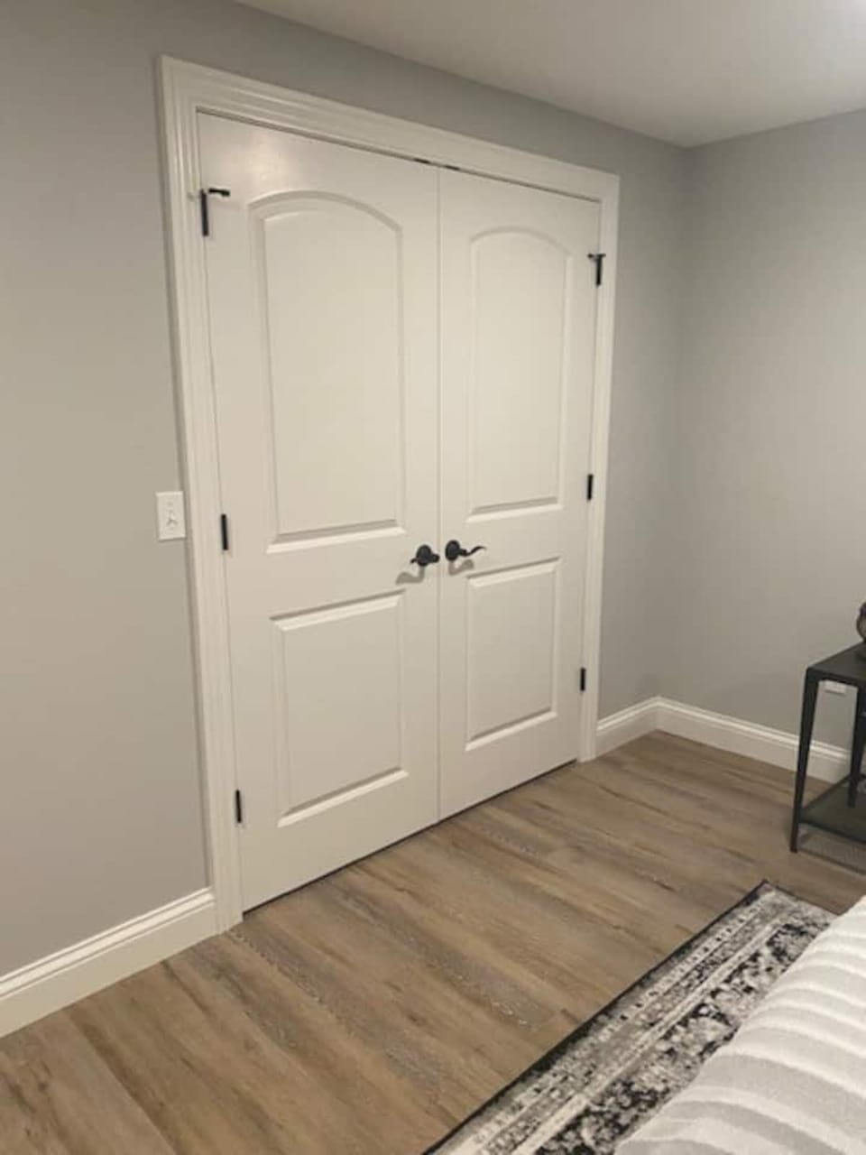 Bottom floor bedroom with King bed.