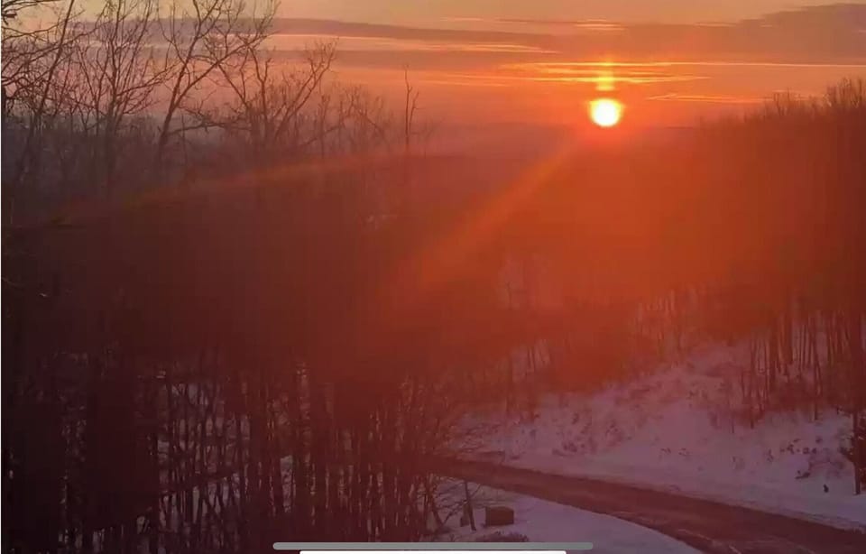 Sunset view from Master Bedroom.