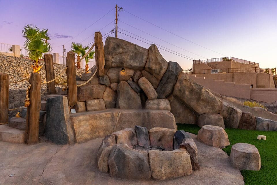 Unique rock-inspired play area