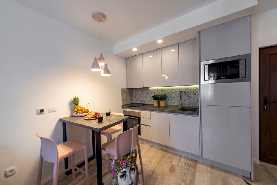 Apartment (0 Bedroom) | Private kitchen | Oven, stovetop, dishwasher, coffee/tea maker