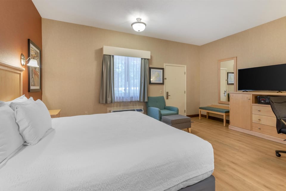 Premium bedding, pillowtop beds, in-room safe, desk