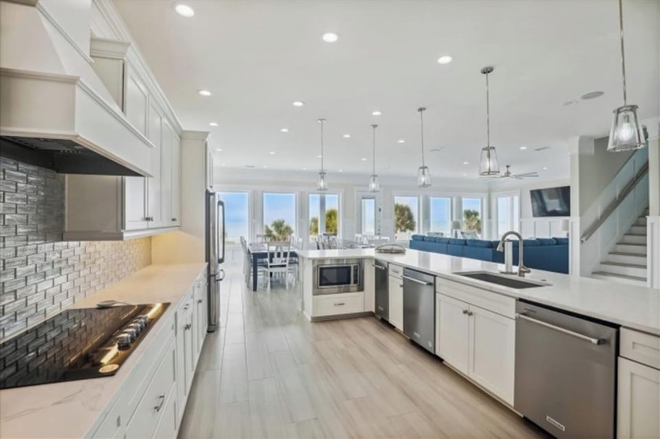 Enjoy fantastic views even while cooking meals.