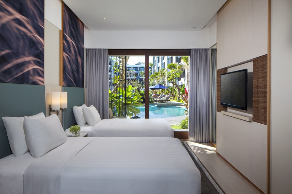 Room, 2 Twin Beds, Terrace, Poolside (View) | View from room