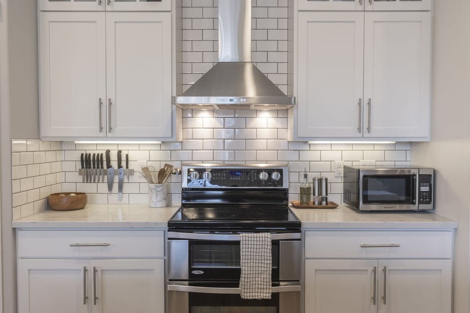 Fully stocked kitchen