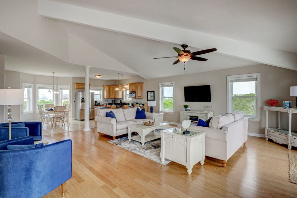 spacious living room
