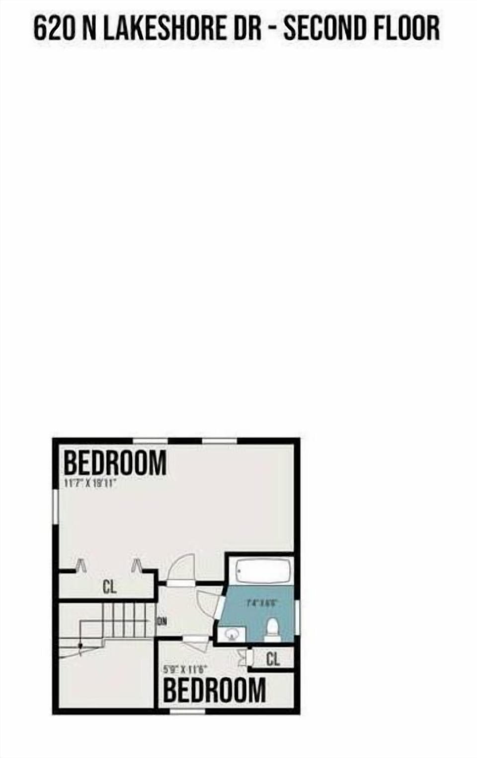 Upstairs floorplan