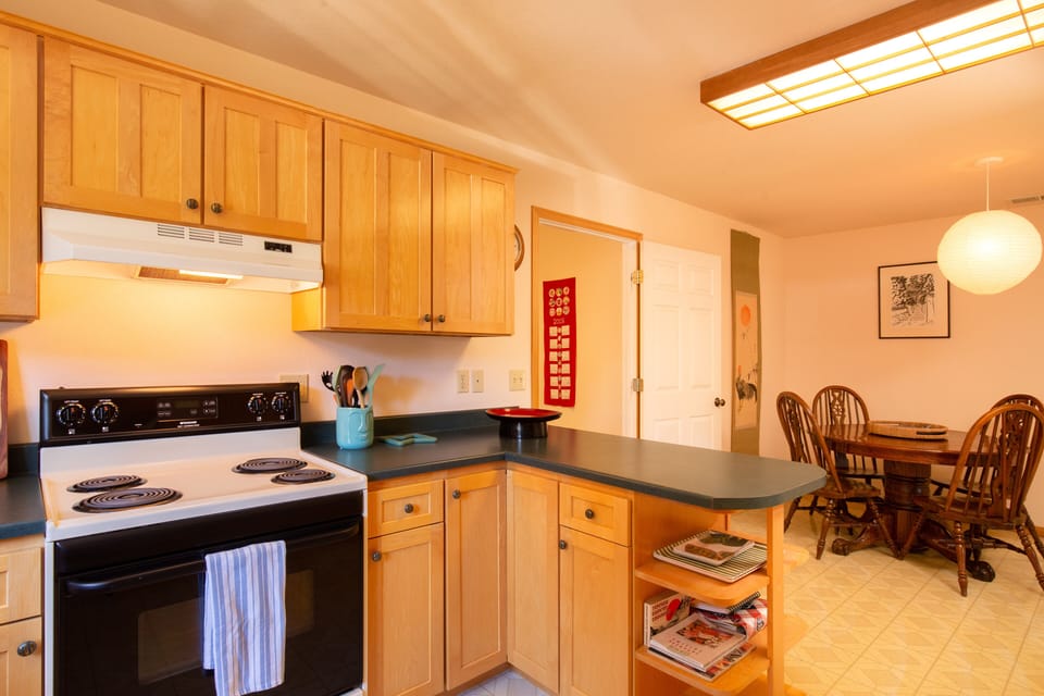 Kitchen and informal dining table.