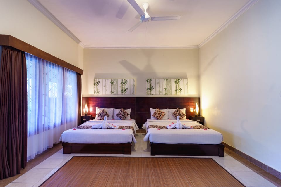 Family Double Room, 2 Double Beds | View from room