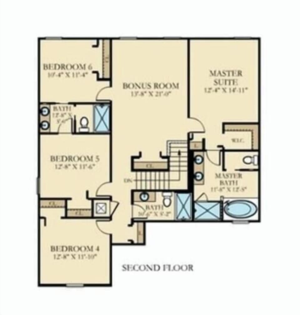 Villa, 6 Bedrooms | Floor plan