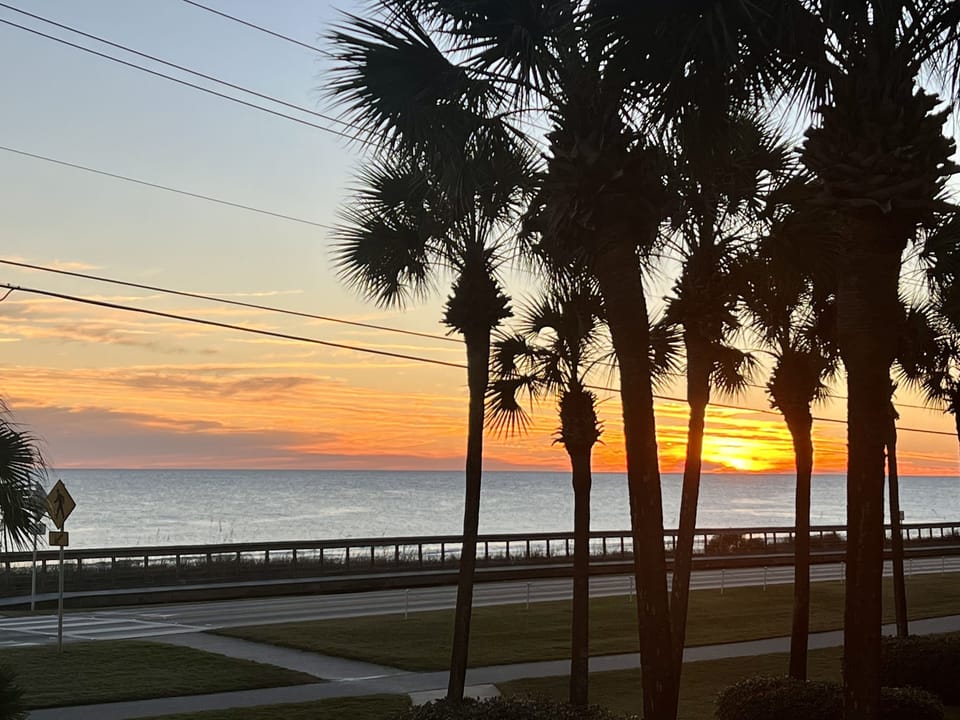 Enjoy the sunset from your balcony! 
