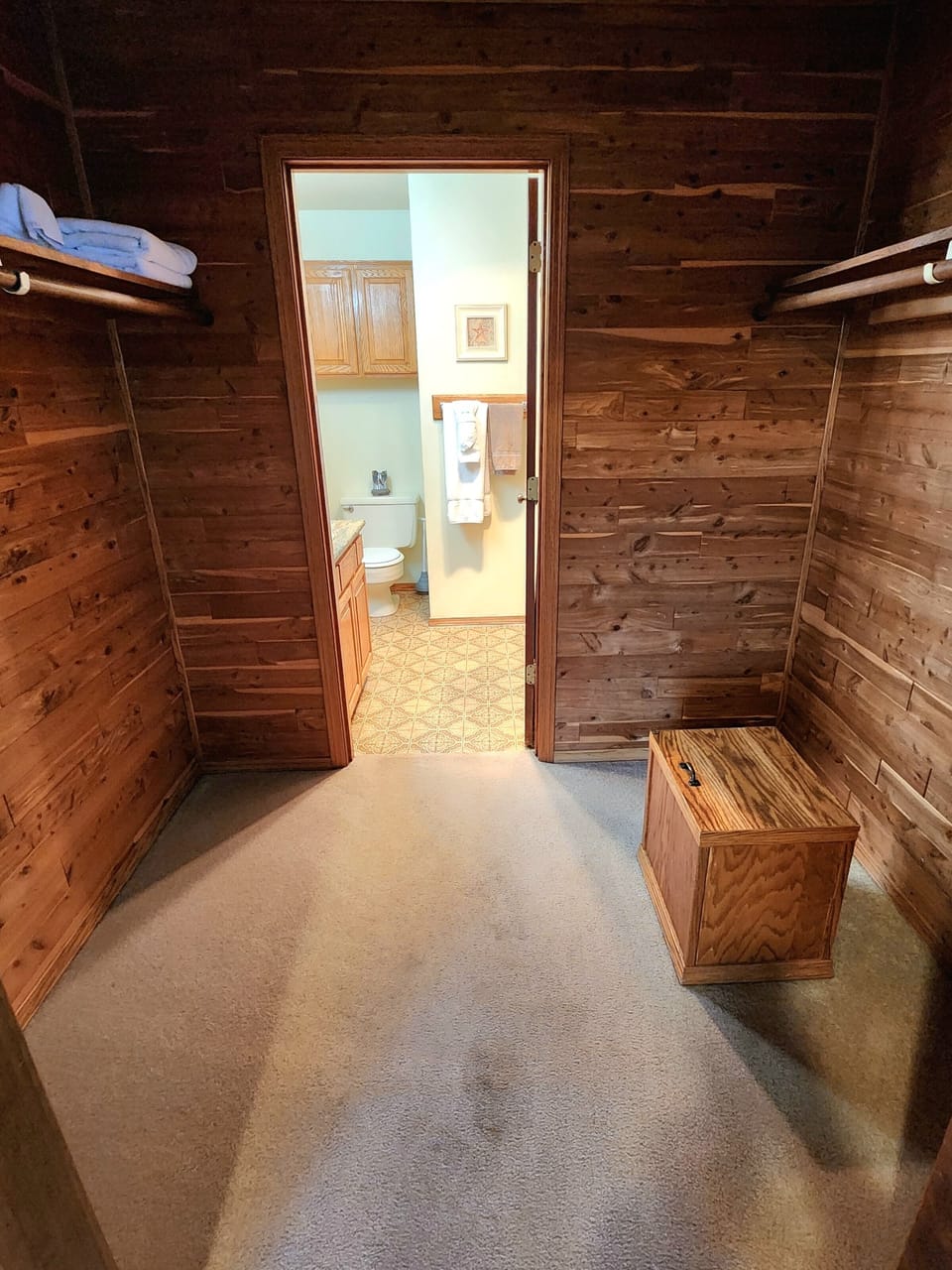 Upstairs Primary Closet