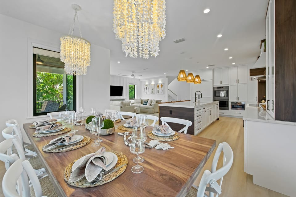 Open Kitchen and Dining Area