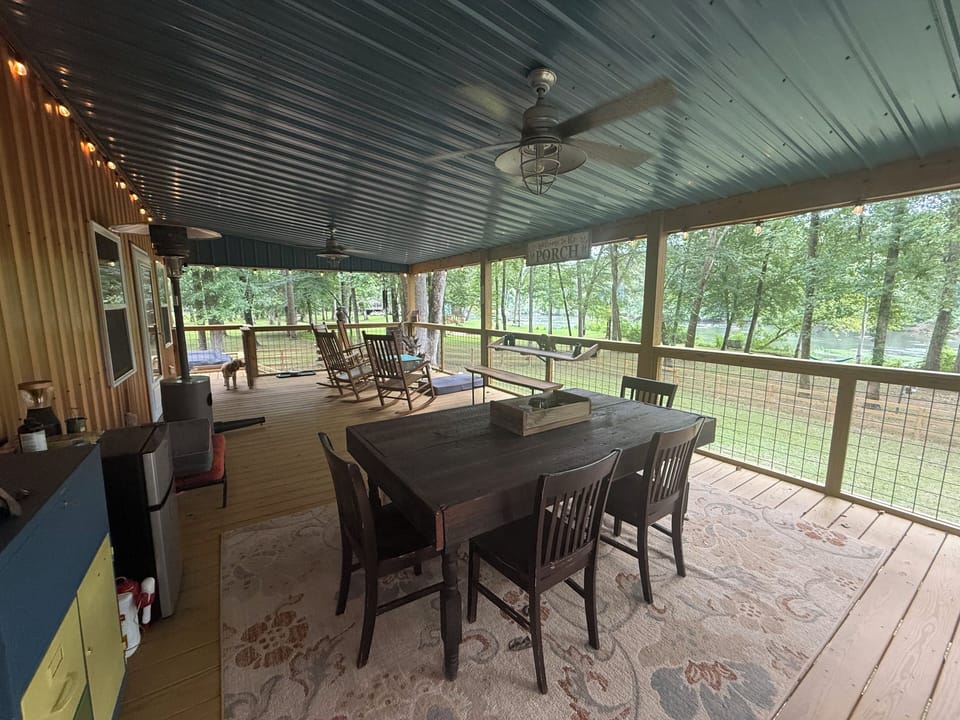 Dining on the deck