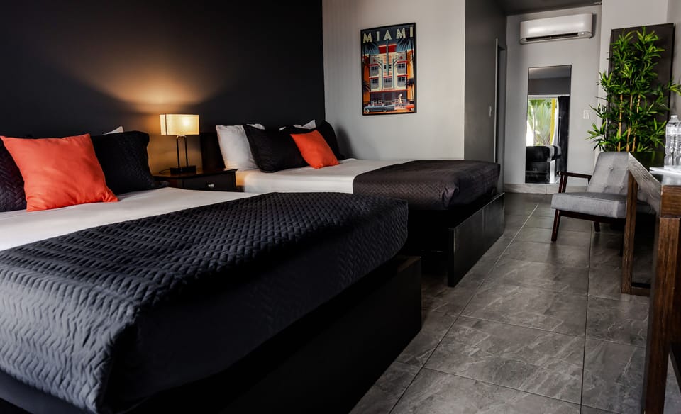 Quadruple Room, 2 Double Beds | Blackout drapes, iron/ironing board, free WiFi, bed sheets