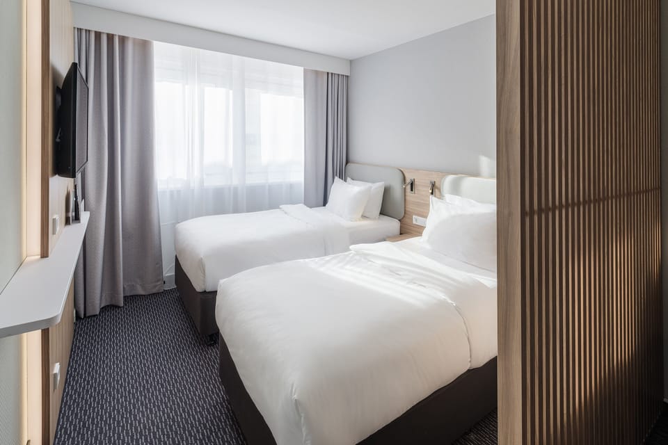 Room, 2 Bedrooms | Desk, laptop workspace, blackout drapes, soundproofing
