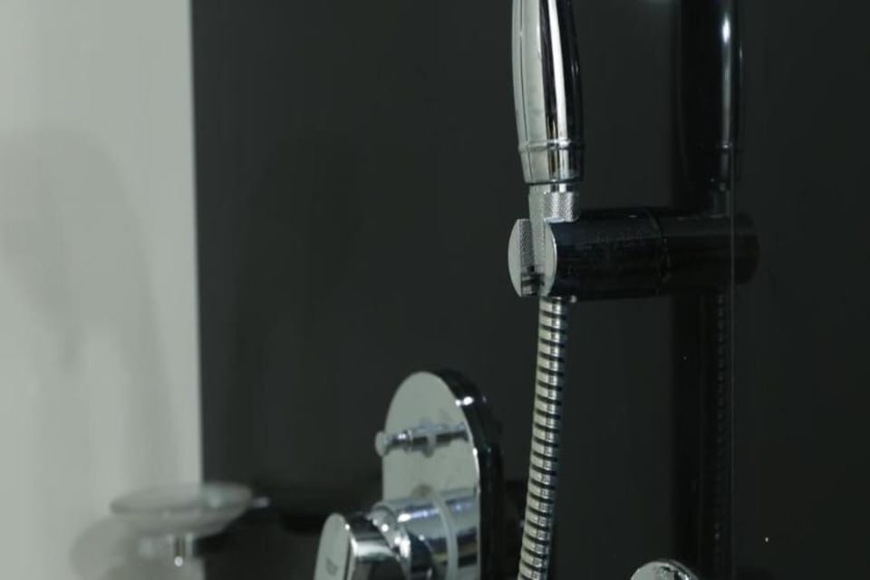 Shower, rainfall showerhead, hair dryer, bidet
