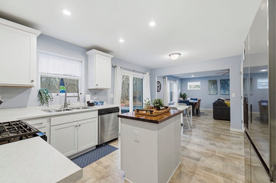Kitchen thoughtfully styled for cooking, connecting, and unwinding