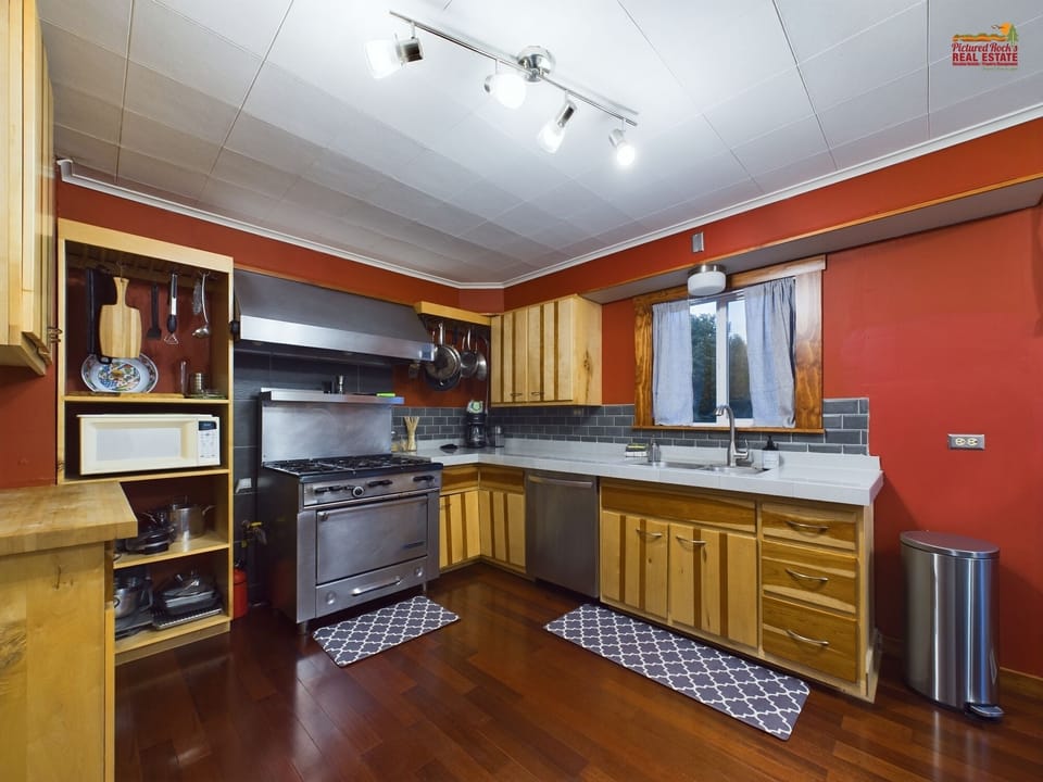 Kitchen with Industrial Stove