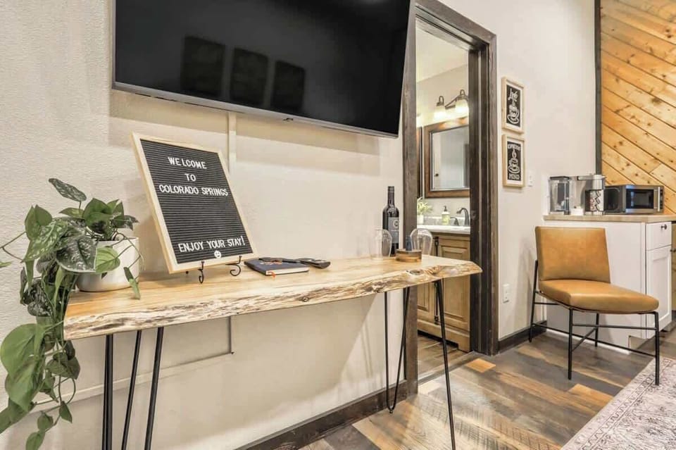Netflix & Chill! Enjoy Your Favorite Shows with Convenience. Plus, a Sparkling Bathroom Right Next to the Living Room!