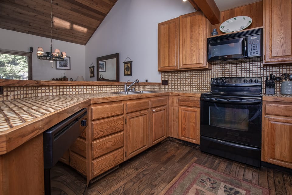 Fully stocked kitchen