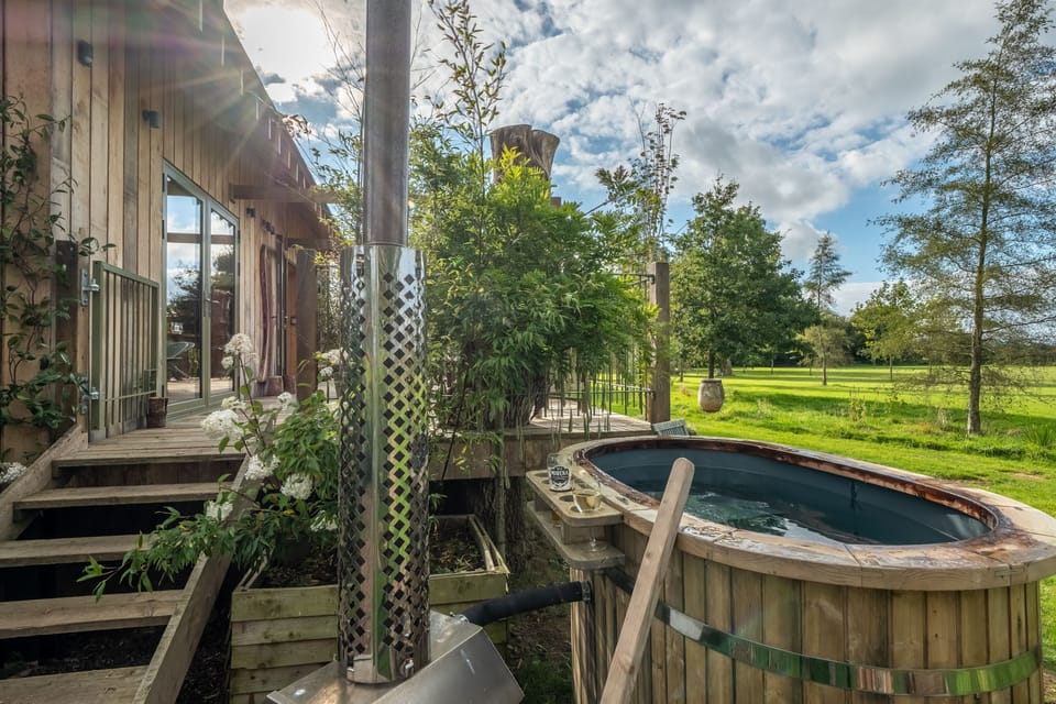 The soothing hot tub