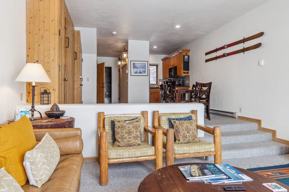 Living Room looking into Dining Area and Kitchen