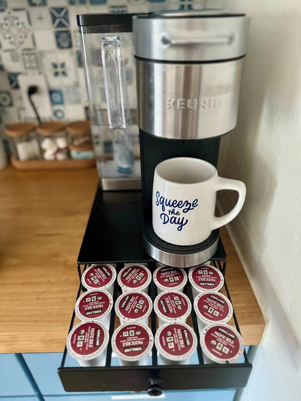 Start your day with Keurig coffee - kcups, sweeteners & creamers are provided.