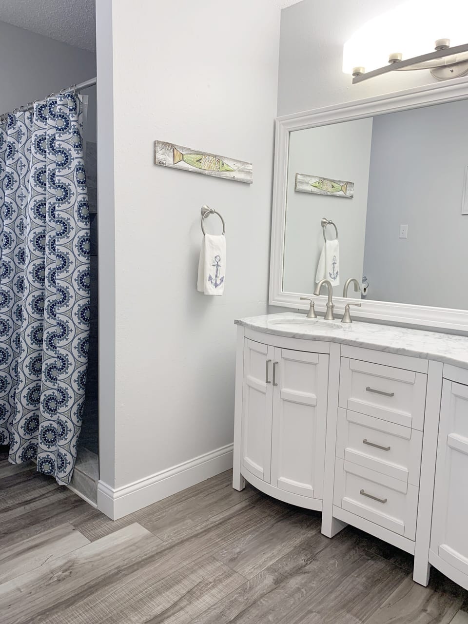 Master Bathroom - Double Sinks with Shower.