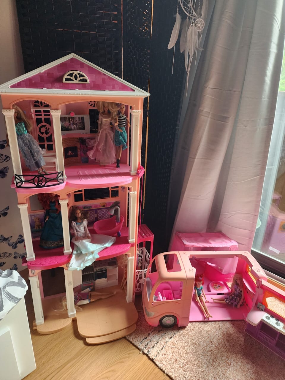 kids toys in closit located in kids room above garage