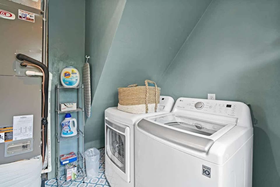 Enjoy the convenience of a private washer and dryer, making longer stays and family travel effortless.