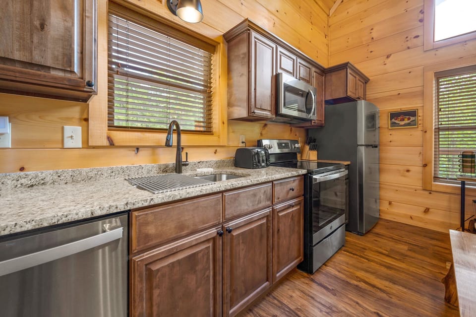 A kitchen with all the convenience of home. 