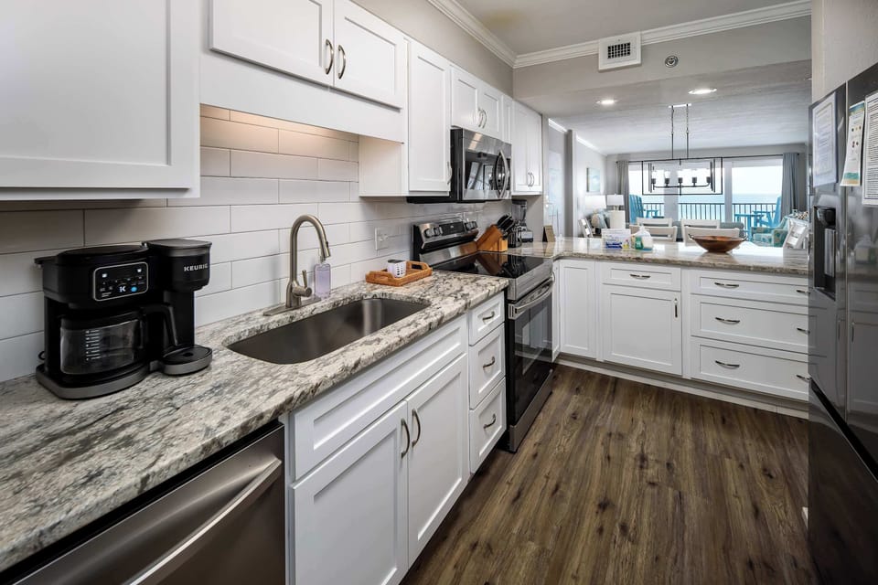 Fully stocked kitchen