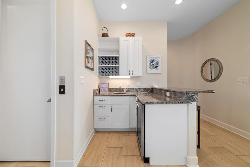 Downstairs wet bar