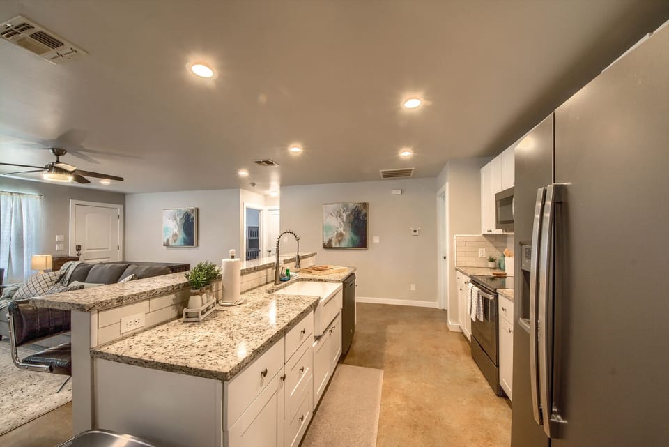 Fully stocked kitchen
