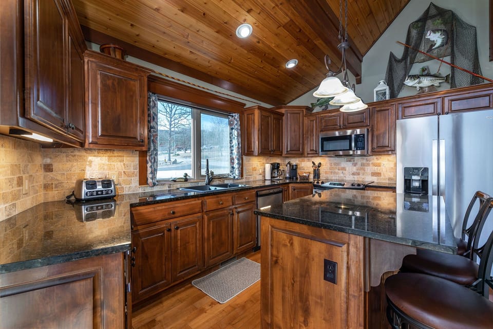Granite Countertops & Fully Stocked Cooking & Dinnerware