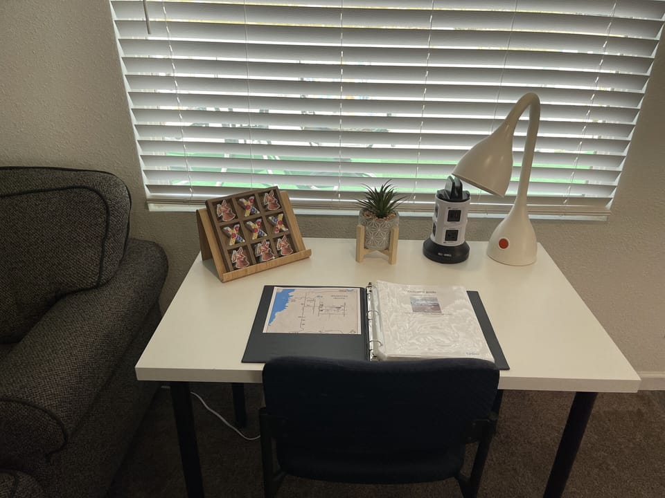 Desk area