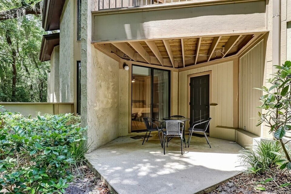 Private Patio with Entrance to Unit