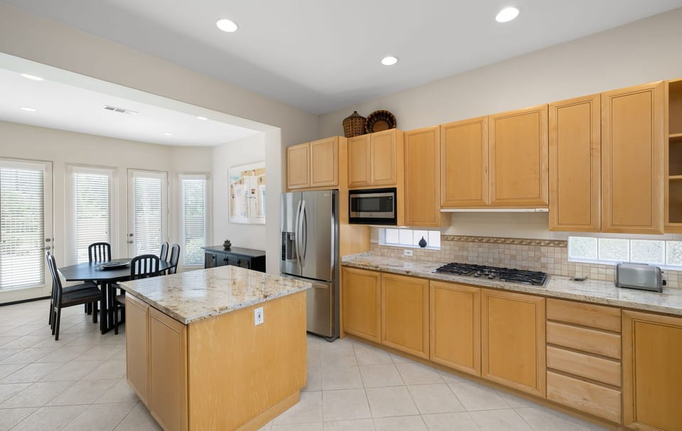 Fully stocked kitchen 