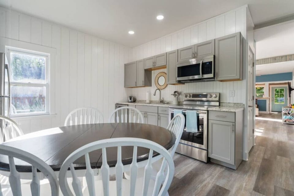 Fully Updated and stocked Kitchen with stainless steel appliances