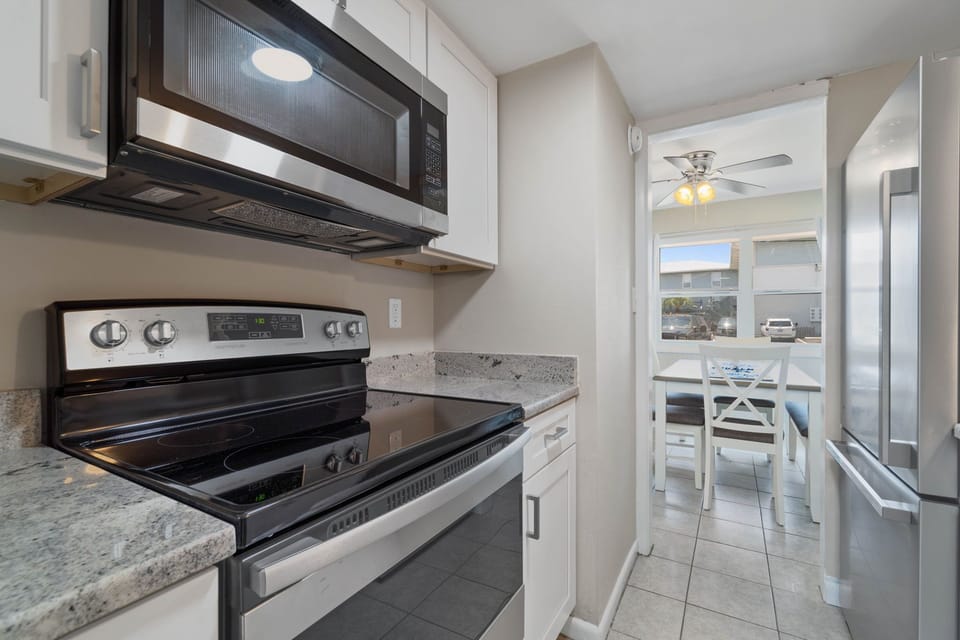 Glass top stove and microwave