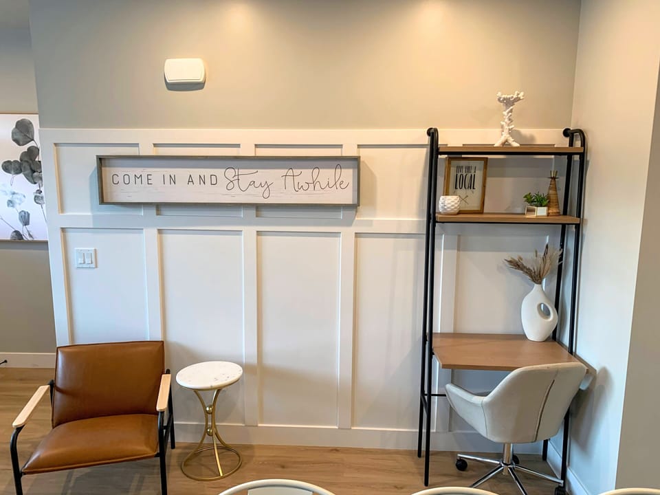 Desk provided for workspace
