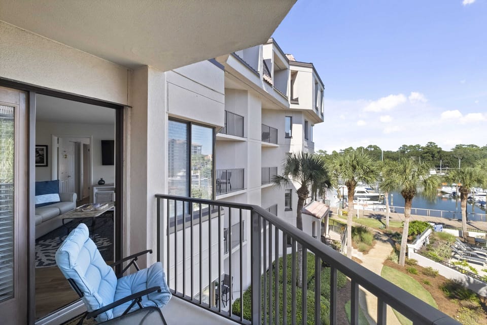 Balcony 1 - Dramatic Pool & Marina Views!