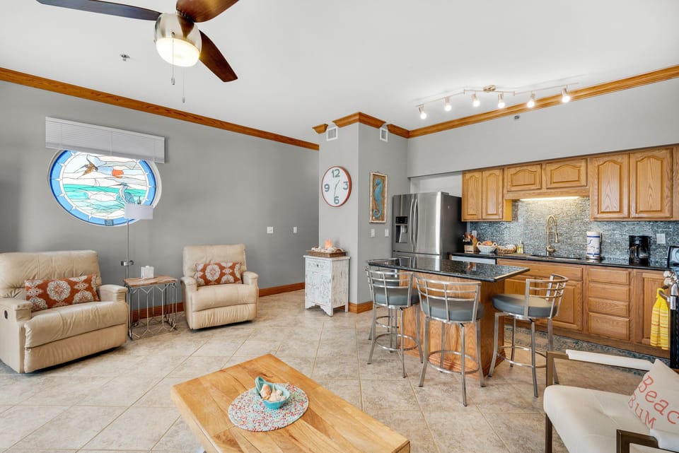 Living to kitchen view