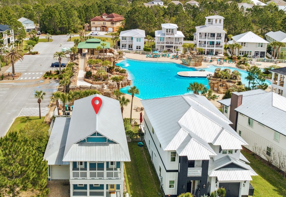 Back door opens right onto the pool with private access!