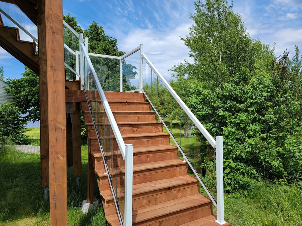 Stairs to your private entrance and deck.