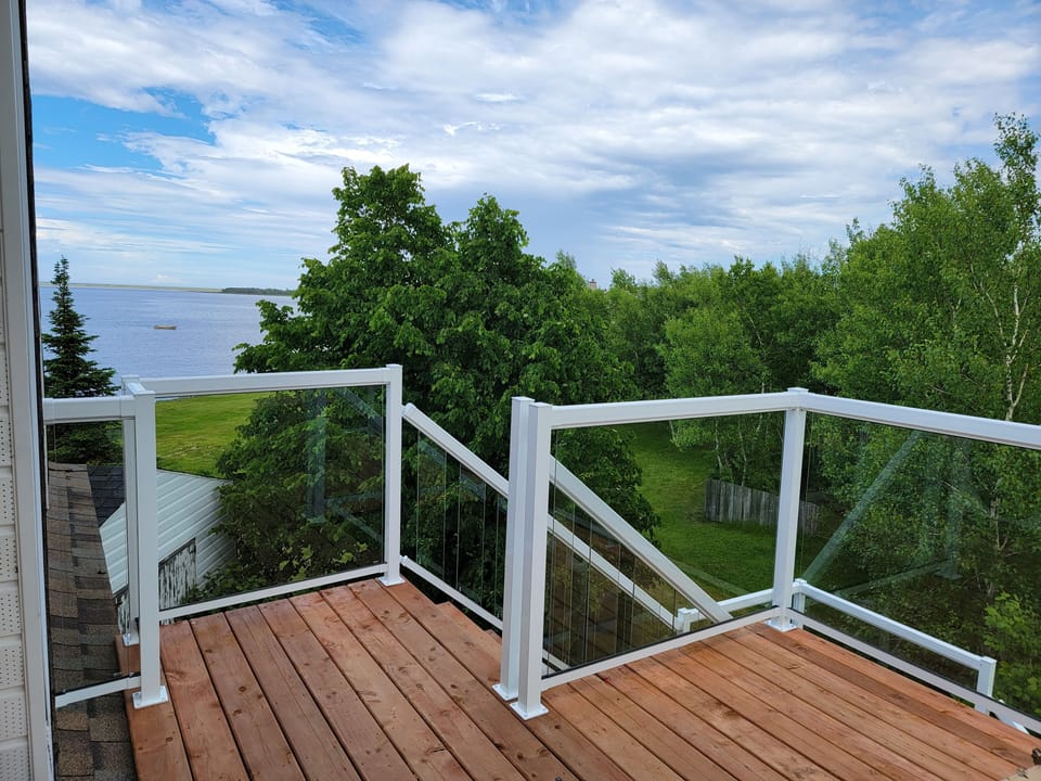 Overlook the ocean from your private deck.