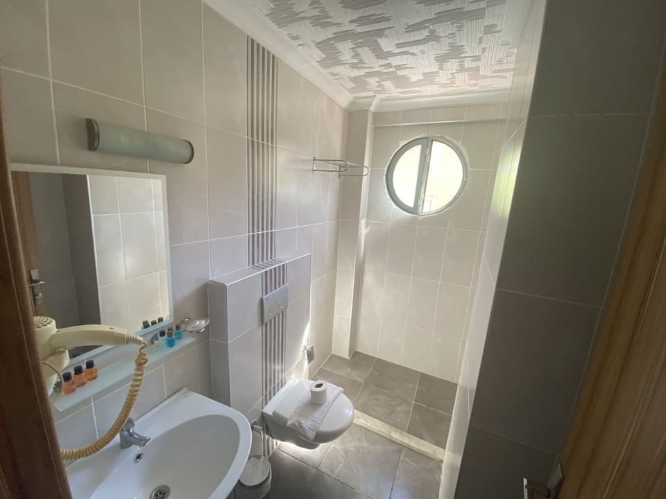 Standard Triple Room | Bathroom | Shower, hair dryer, slippers, towels